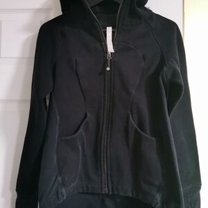 Lululemon Athletica Black Hooded Zip-Up Jacket